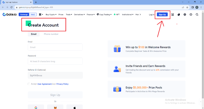 HOW TO CREATE AN ACCOUNT ON GATE.IO