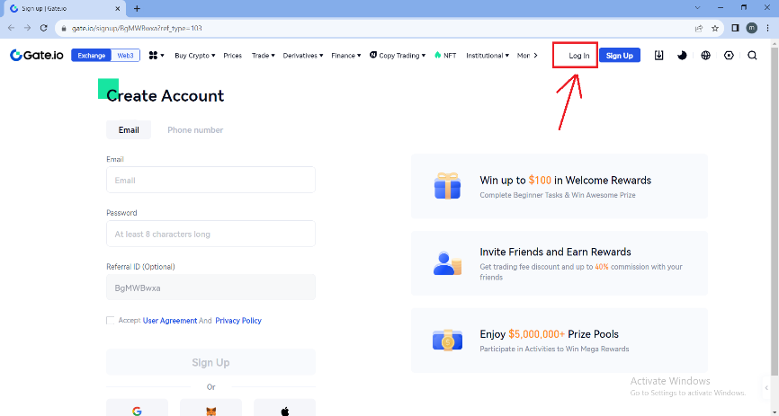 HOW TO CREATE AN ACCOUNT ON GATE.IO