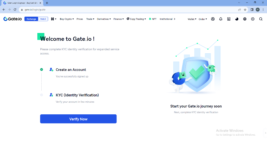 HOW TO CREATE AN ACCOUNT ON GATE.IO