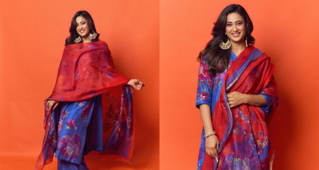 Shweta Tiwari created a stir in this salwar suit dress, leaving fans astonished.