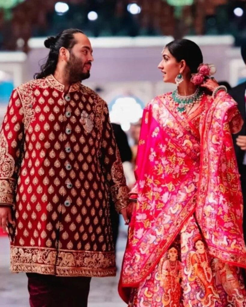 Anant Ambani wedding reception : अनंत अम्बानी की शादी के रिसेप्शन पार्टी में ऐसे अंदाज में दिखे अनंत।